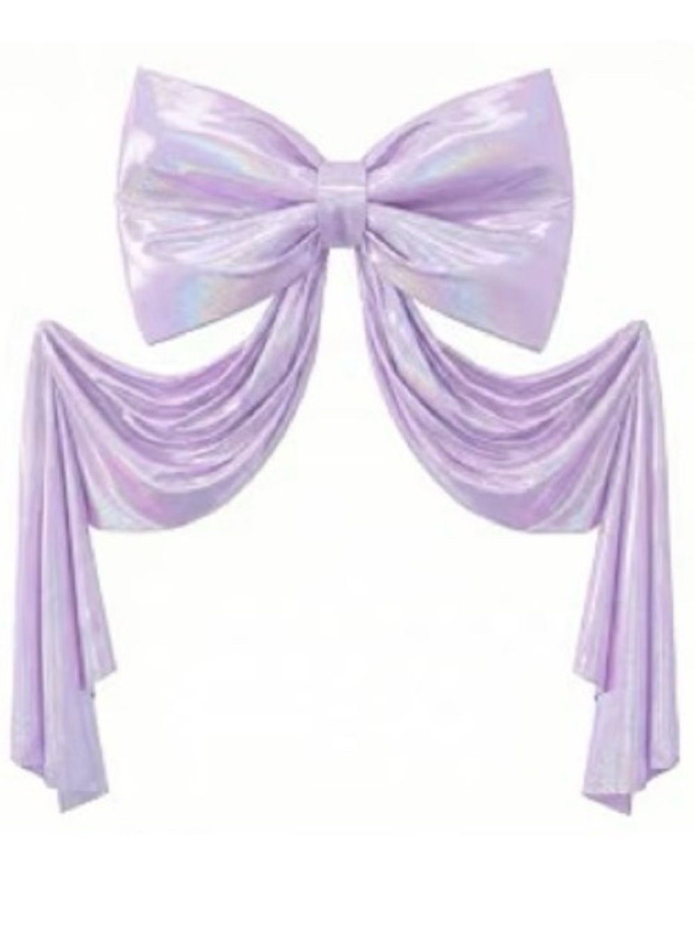 Shimmer Lilac Giant Bow Decoration